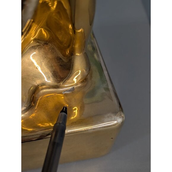 Jaru Lovers Embrace Sculpture MCM Cubist Gold plated - Picture 5 of 16